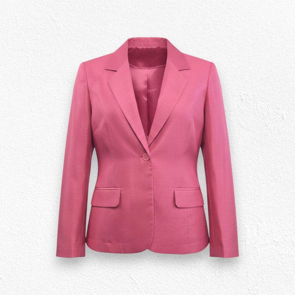 Blair Pink Blazer Set Y2K Office Chic Career Jacket Shell Size 14